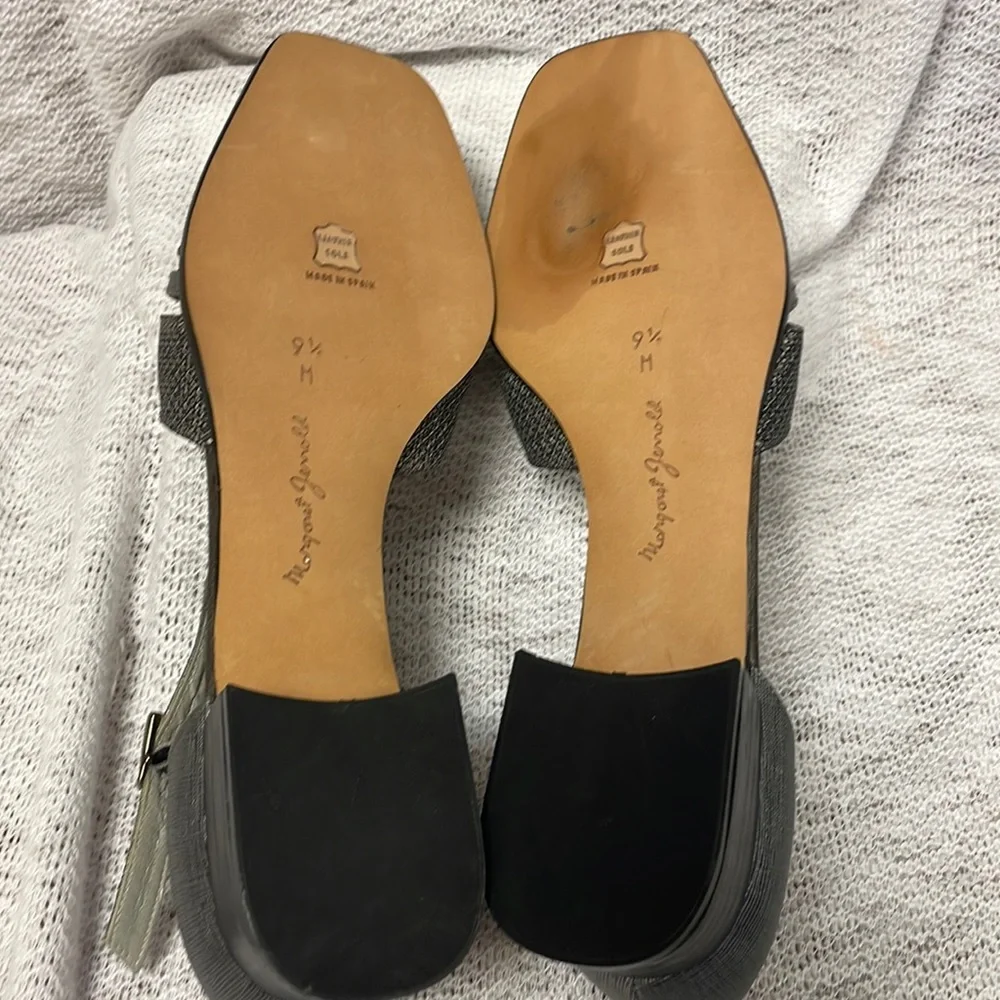 Margaret Jerrold silver, leather, tee strap, Mary Janes, New Size 9.5M - Picture 6 of 8